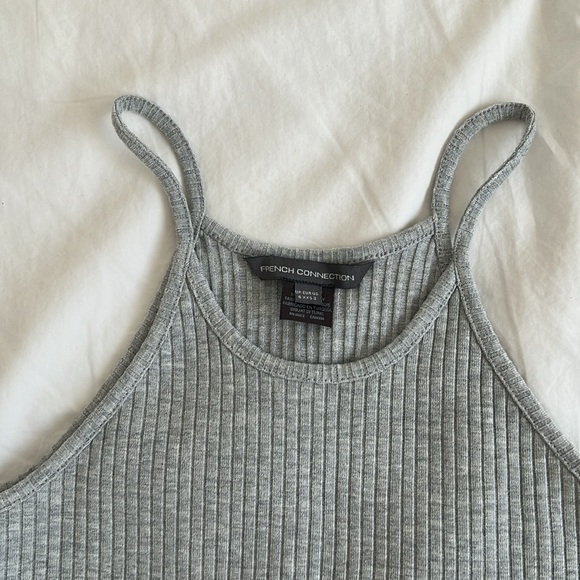 Gray Ribbed Bodycon Dress - Picture 3 of 3